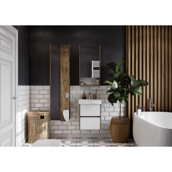 Зеркало-шкаф АКВАТОН Сканди 45 дуб рустикальный