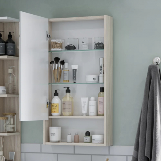 Зеркало-шкаф АКВАТОН Сканди 45 дуб верона