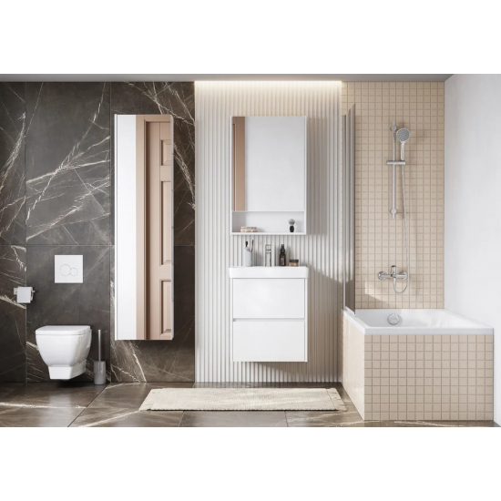 Зеркало-шкаф АКВАТОН Сканди 55 белый