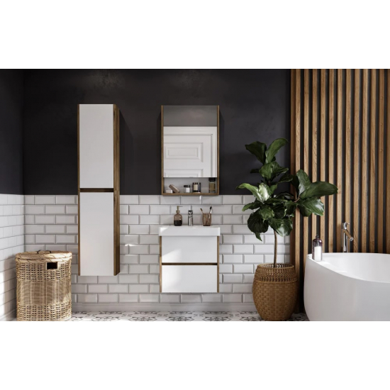 Зеркало-шкаф АКВАТОН Сканди 55 дуб рустикальный