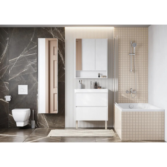 Зеркало-шкаф АКВАТОН Сканди 70 белый