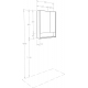 Зеркало-шкаф АКВАТОН Сканди 70 белый