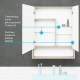 Зеркало-шкаф АКВАТОН Сканди 70 дуб верона