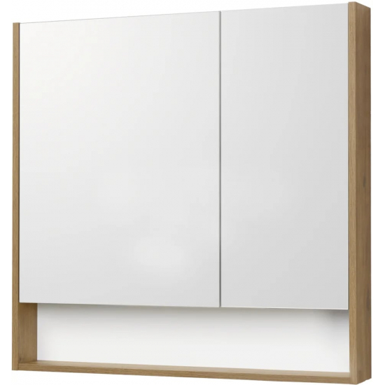 Зеркало-шкаф АКВАТОН Сканди 90 дуб рустикальный