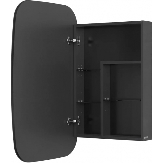 Зеркало-шкаф АКВАТОН Сохо 60 графит L левое