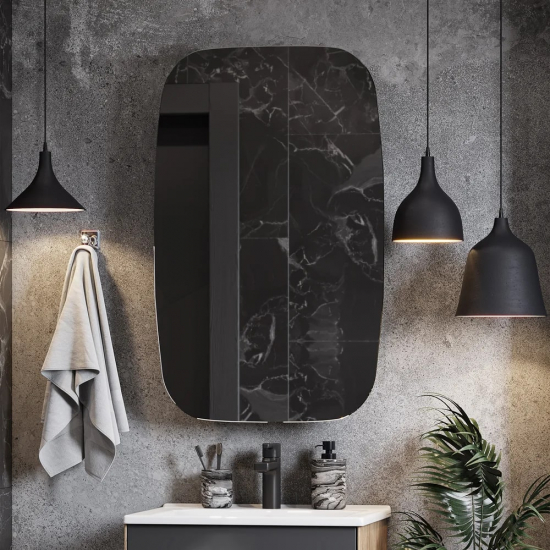 Зеркало-шкаф АКВАТОН Сохо 60 графит L левое