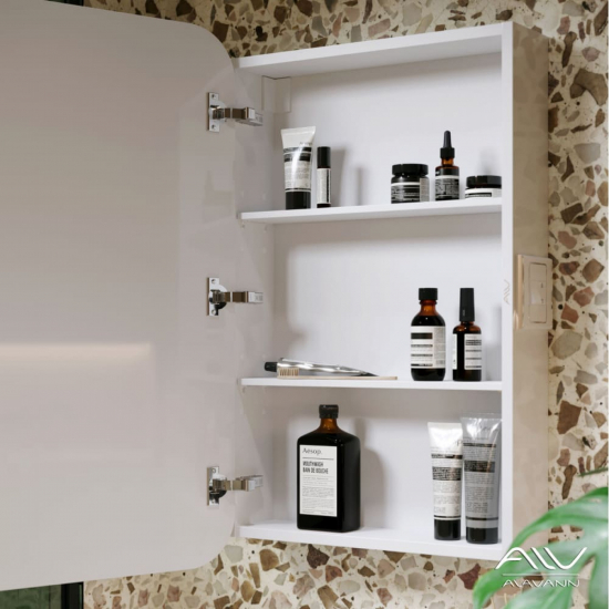 Зеркало-шкаф ALAVANN Lana-55-01 белый