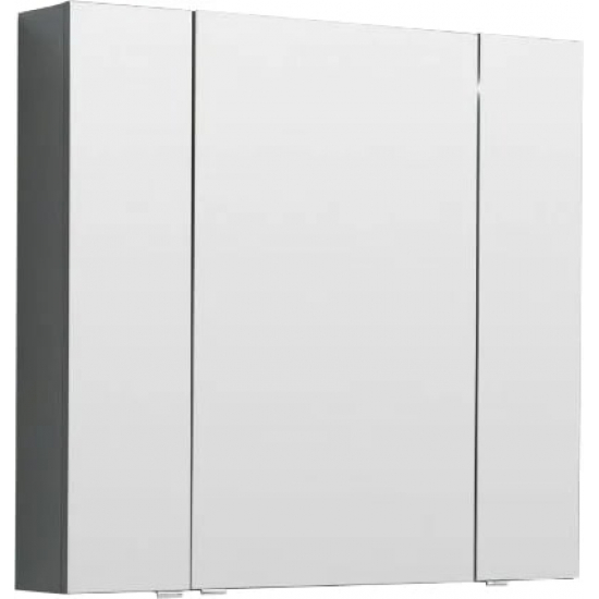 Зеркало-шкаф AQUANET Алвита 100 серый антрацит