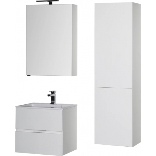 Зеркало-шкаф AQUANET Алвита 60 R правое, белый 