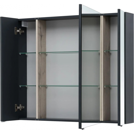 Зеркало-шкаф AQUANET Алвита New 100 антрацит