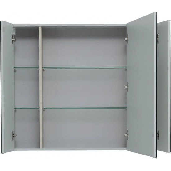 Зеркало-шкаф AQUANET Алвита New 100 серое