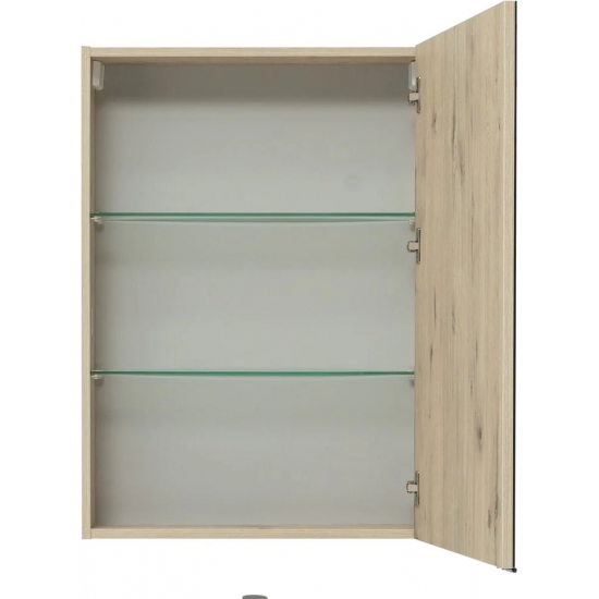 Зеркало-шкаф AQUANET Алвита New 60 дуб веллингтон белый