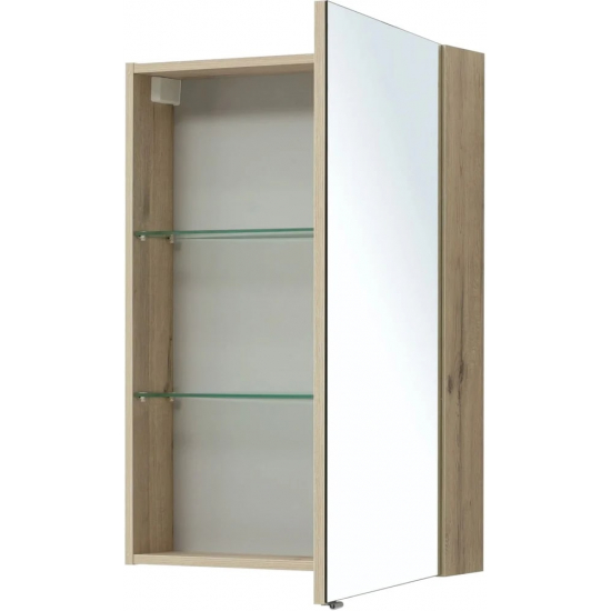 Зеркало-шкаф AQUANET Алвита New 60 дуб веллингтон белый