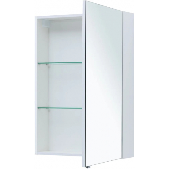 Зеркало-шкаф AQUANET Алвита New 70 белое матовое