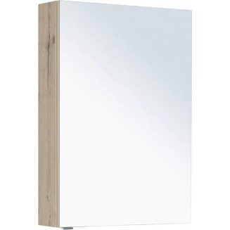 Зеркало-шкаф AQUANET Алвита New 70 дуб веллингтон белый