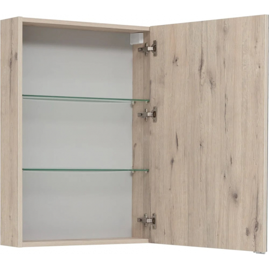 Зеркало-шкаф AQUANET Алвита New 70 дуб веллингтон белый