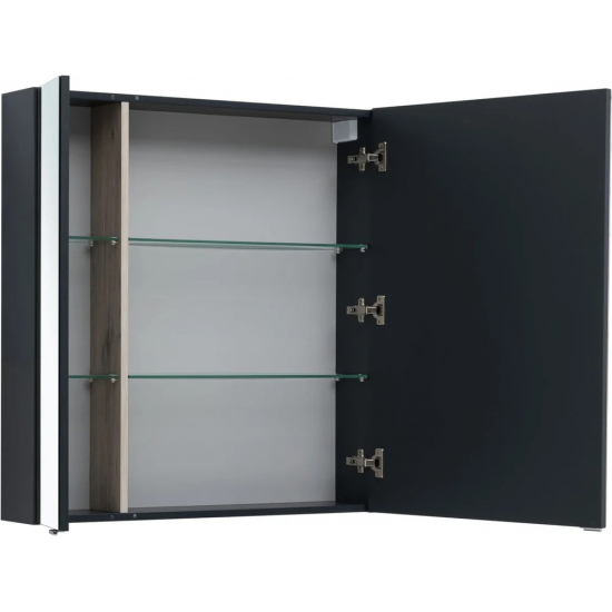 Зеркало-шкаф AQUANET Алвита New 80 антрацит