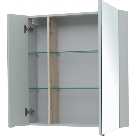 Зеркало-шкаф AQUANET Алвита New 80 серое