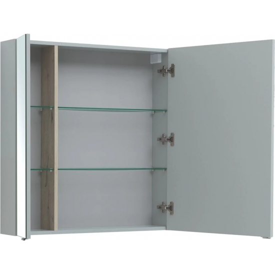 Зеркало-шкаф AQUANET Алвита New 80 серое