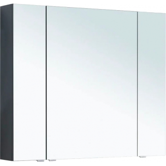 Зеркало-шкаф AQUANET Алвита New 90 антрацит