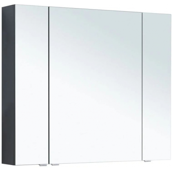 Зеркало-шкаф AQUANET Алвита New 90 антрацит