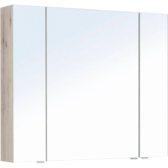 Зеркало-шкаф AQUANET Алвита New 90 дуб веллингтон белый