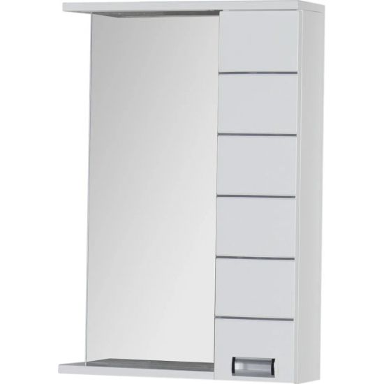 Зеркало-шкаф AQUANET Доминика 60 белый, с подсветкой