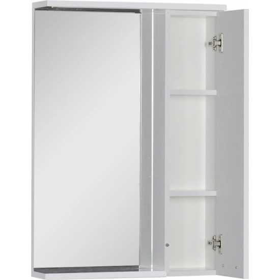 Зеркало-шкаф AQUANET Доминика 60 белый, с подсветкой