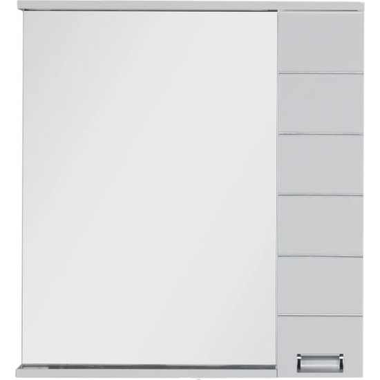 Зеркало-шкаф AQUANET Доминика 80 белый, с подсветкой