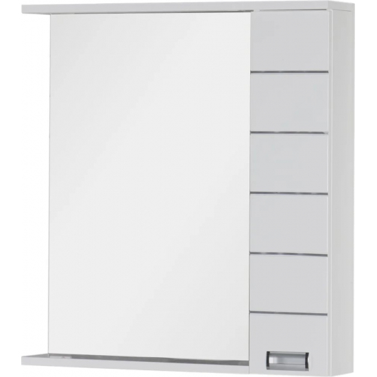 Зеркало-шкаф AQUANET Доминика 80 белый, с подсветкой