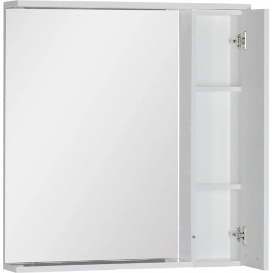 Зеркало-шкаф AQUANET Доминика 80 белый, с подсветкой