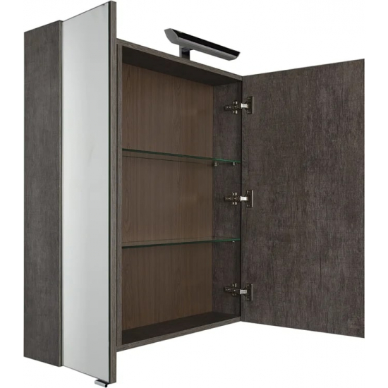 Зеркало-шкаф AQUANET Эвора 100 дуб антик