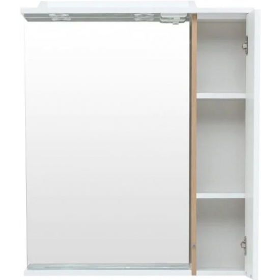 Зеркало-шкаф AQUANET Гретта 70 светлый дуб, с подсветкой