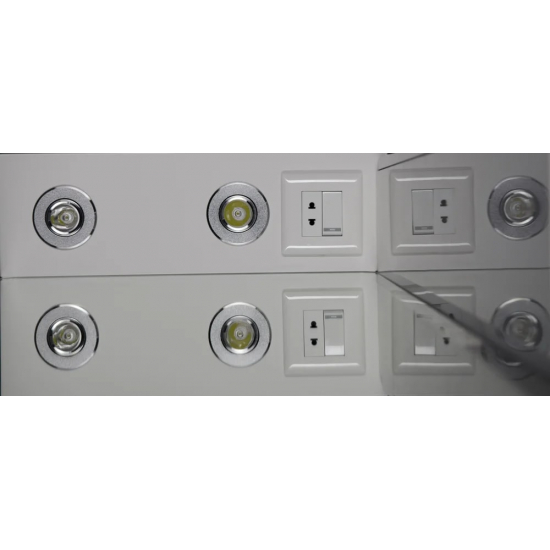 Зеркало-шкаф AQUANET Гретта 75 светлый дуб, с подсветкой