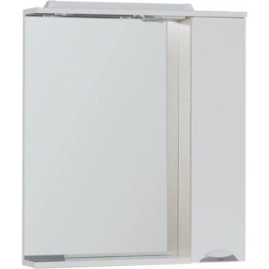 Зеркало-шкаф AQUANET Гретта 75 светлый дуб, с подсветкой