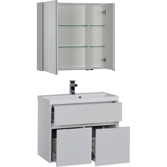 Зеркало-шкаф AQUANET Латина 100 белый