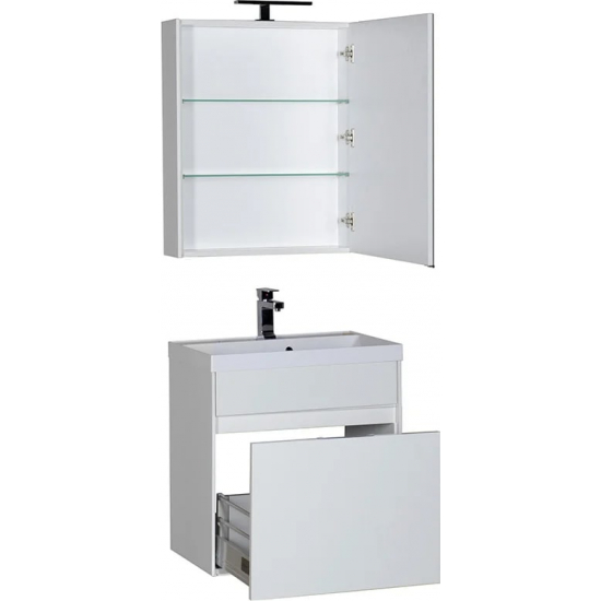 Зеркало-шкаф AQUANET Латина 60 белый