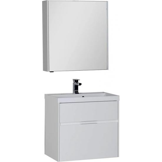 Зеркало-шкаф AQUANET Латина 70 белый