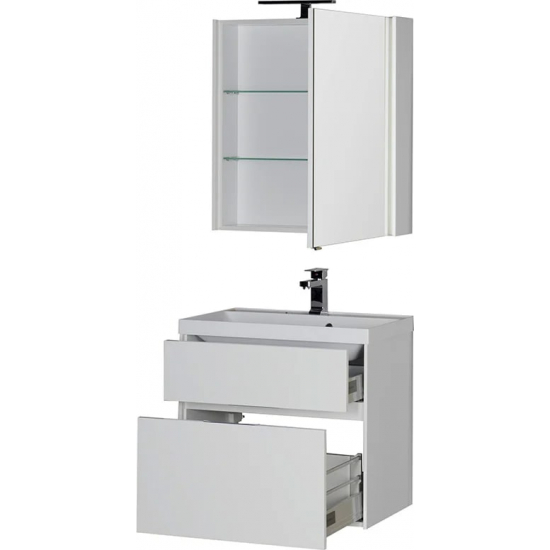 Зеркало-шкаф AQUANET Латина 70 белый