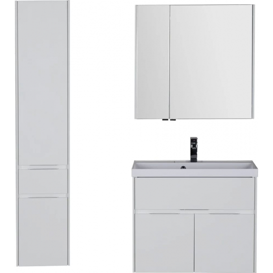 Зеркало-шкаф AQUANET Латина 80 белый