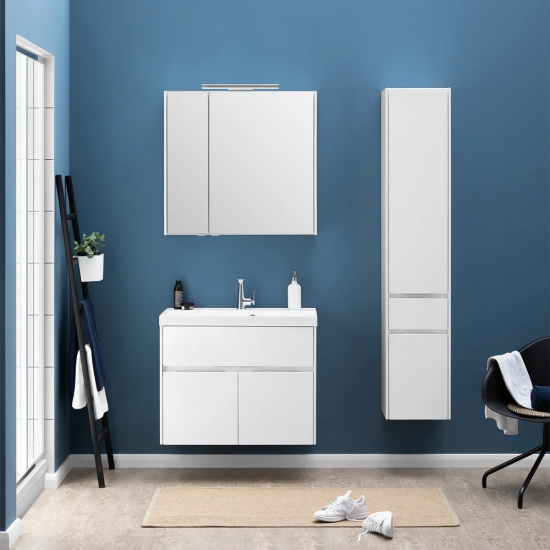 Зеркало-шкаф AQUANET Латина 80 белый