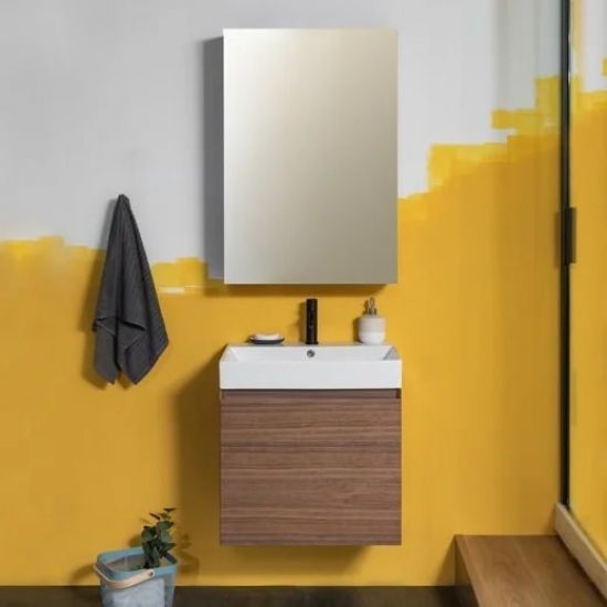 Зеркало-шкаф AQUANET Нью-Йорк 60 орех