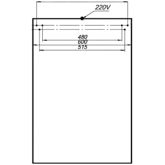Зеркало-шкаф AQUANET Нью-Йорк 60 орех