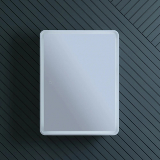 Зеркало-шкаф AQUANET Оптима 60 белый с LED подсветкой