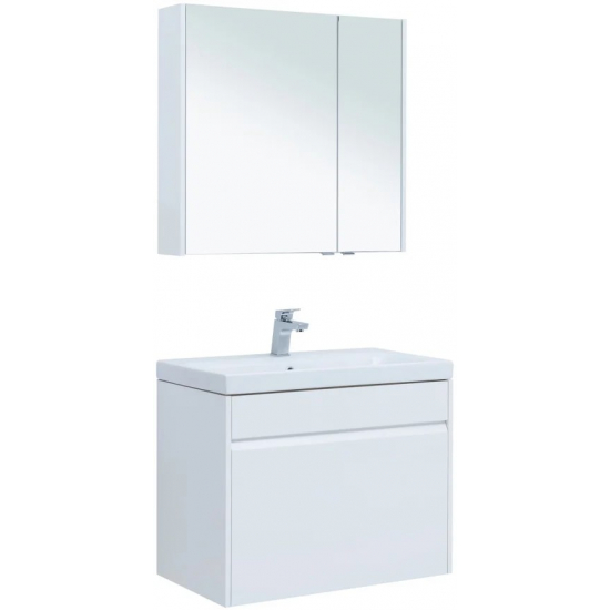 Зеркало-шкаф AQUANET Палермо 80 белый