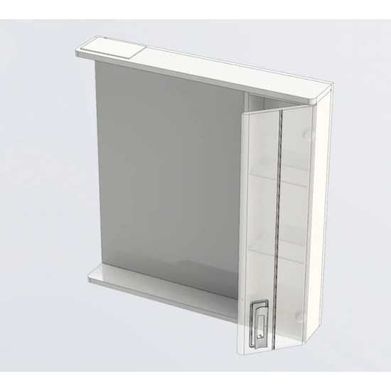 Зеркало-шкаф AQUANET Паллада 80 слоновая кость