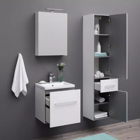 Зеркало-шкаф AQUANET Порто 60 белый