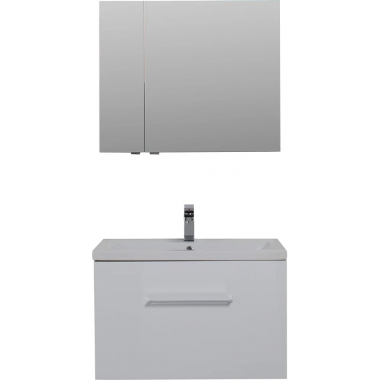 Зеркало-шкаф AQUANET Порто 80 белый