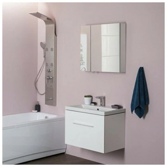 Зеркало-шкаф AQUANET Порто 80 белый