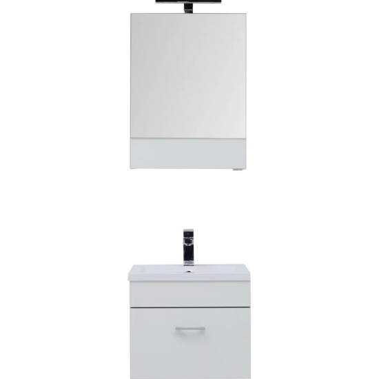 Зеркало-шкаф AQUANET Верона 50 L левое, белый 